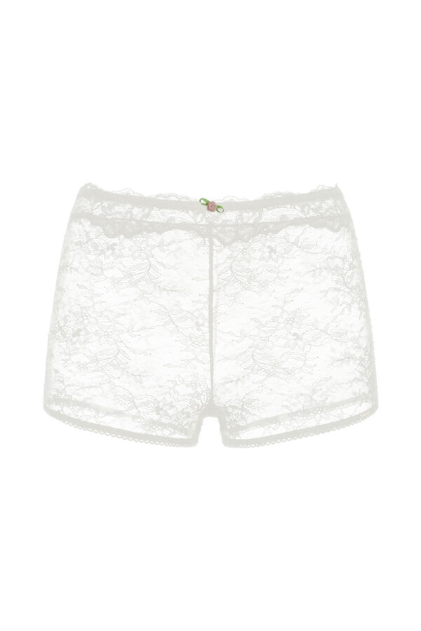 Dorina Cuecas boxer de renda bege