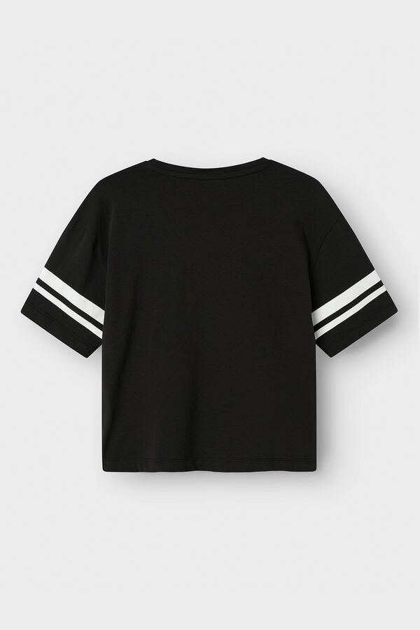 Name it Camiseta Wdnesday de ni&ntilde;a negro