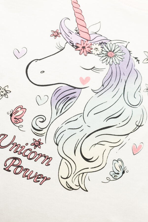 Name it T-shirt menina manga curta branco