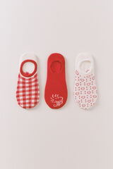 Women'secret Pack 3 calcetines invisibles algod&oacute;n Snoopy estampado