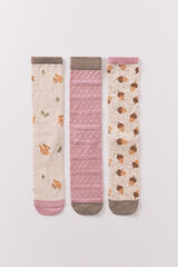 Women'secret Pacote com 3 meias longas de esquilo  estampado