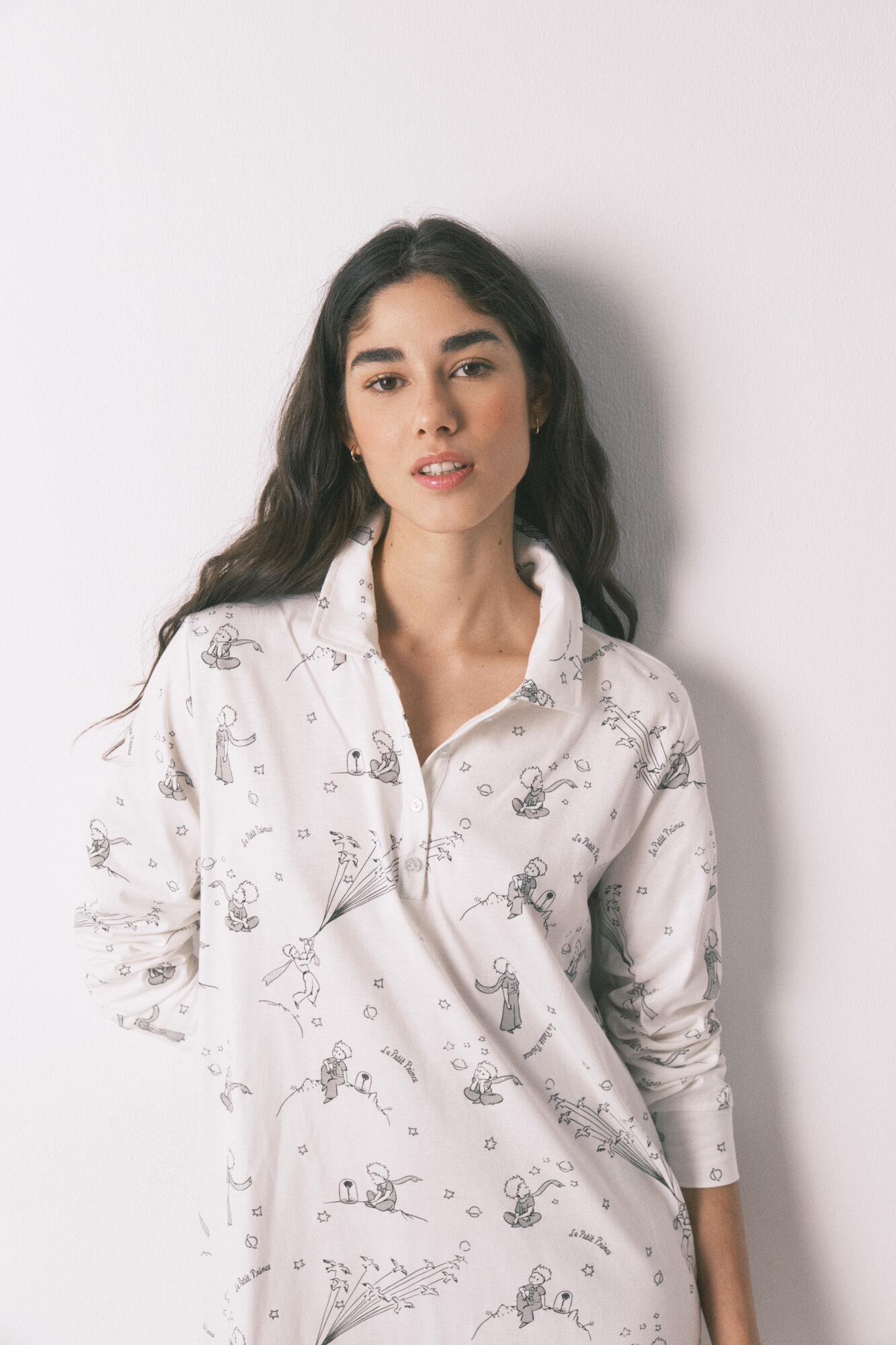 Women'secret Camisa de dormir curta estampado O Principezinho em 100% algod&atilde;o