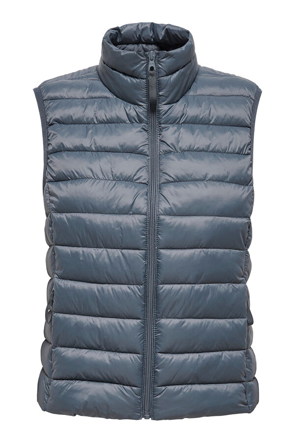 Only Play Colete leve de plumas cinzento