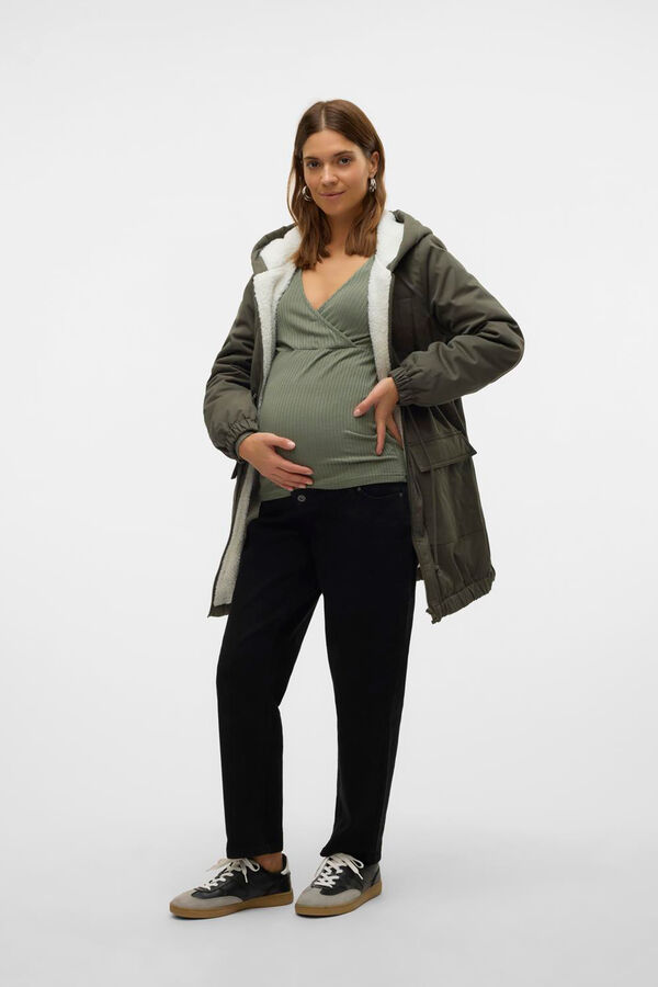 Mamalicious Parka maternity y lactancia gris