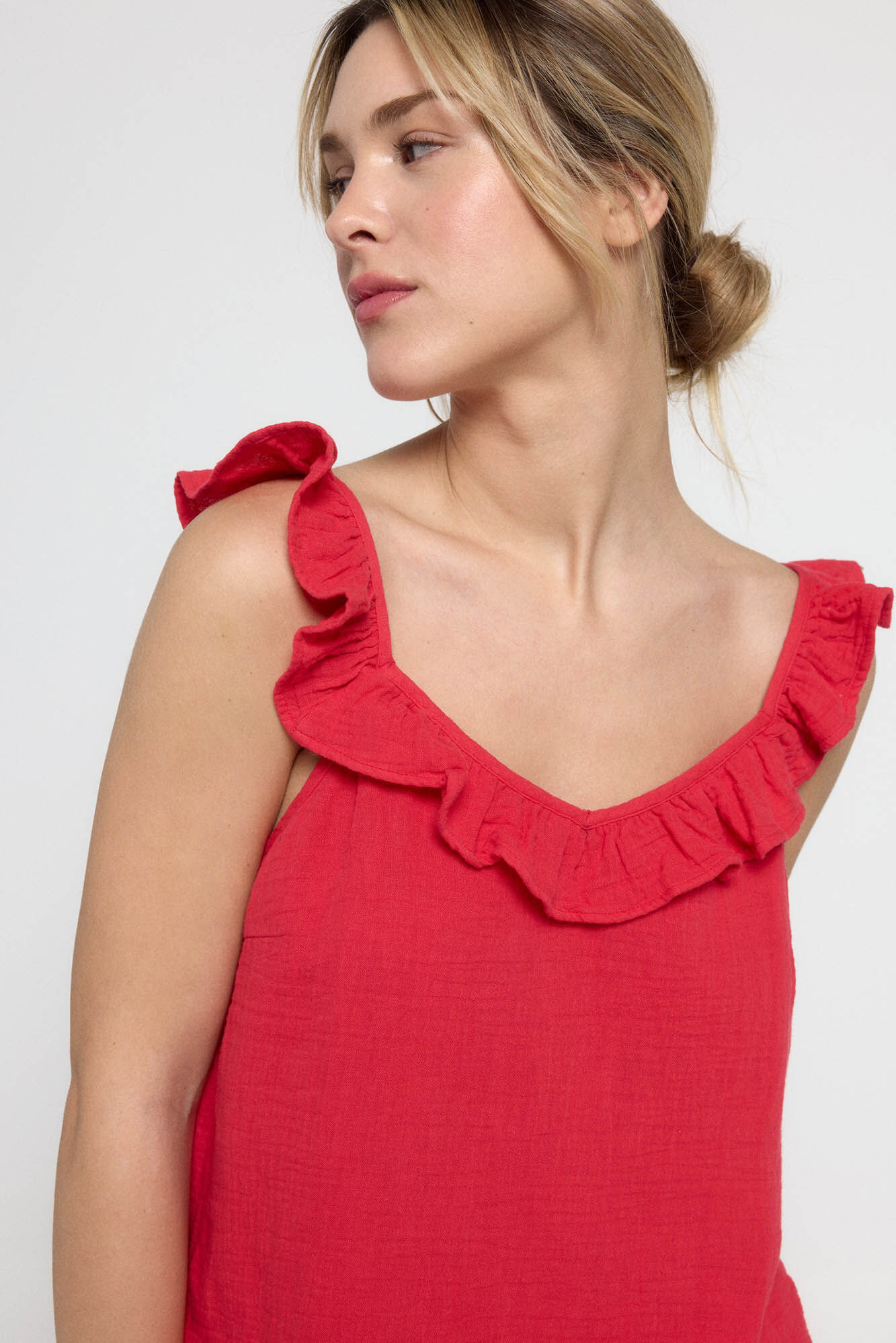 Pieces Top de tirantes con volante