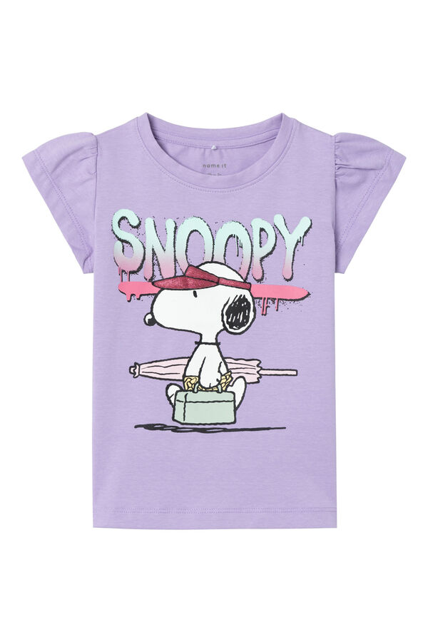 Name it Camisola sem manga de Snoopy rosa