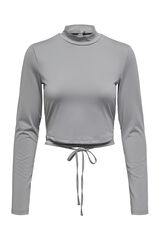 Only Play Camiseta manga larga ballet gris