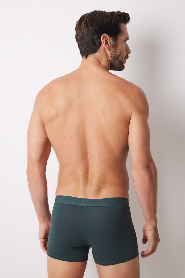 Women'secret Pack 2 calzoncillos b&oacute;xer algod&oacute;n gris y verde verde