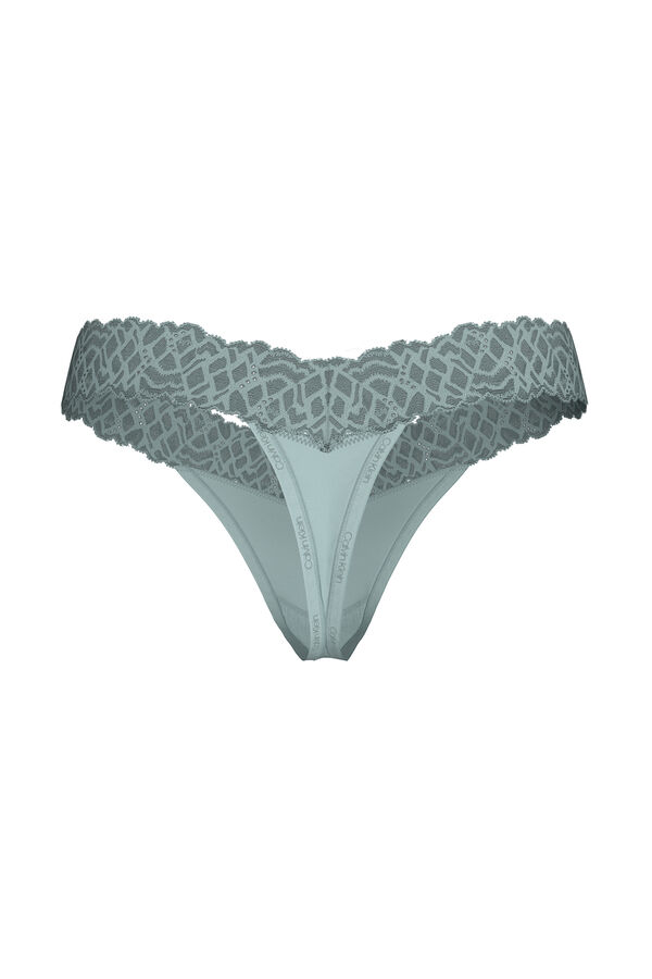 Calvin Klein Calcinha fio dental azul Calvin Klein azul