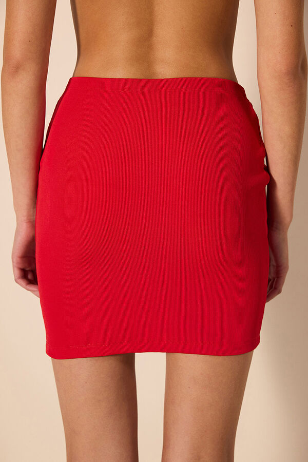 Penti Falda roja de baño rojo