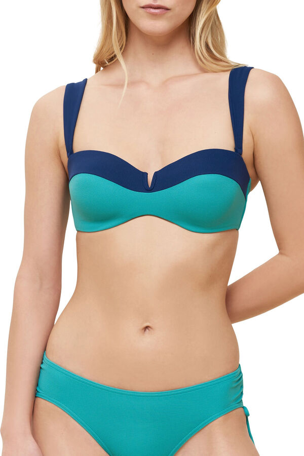 Triumph Top bikini bandeau Summer Glow azul
