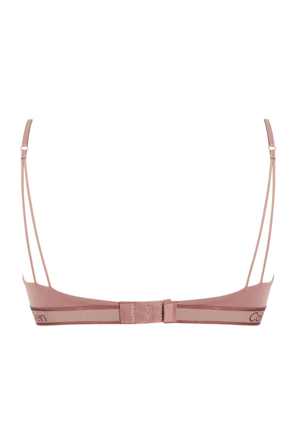 Calvin Klein Suti&atilde; com enchimento com logo CK rosa
