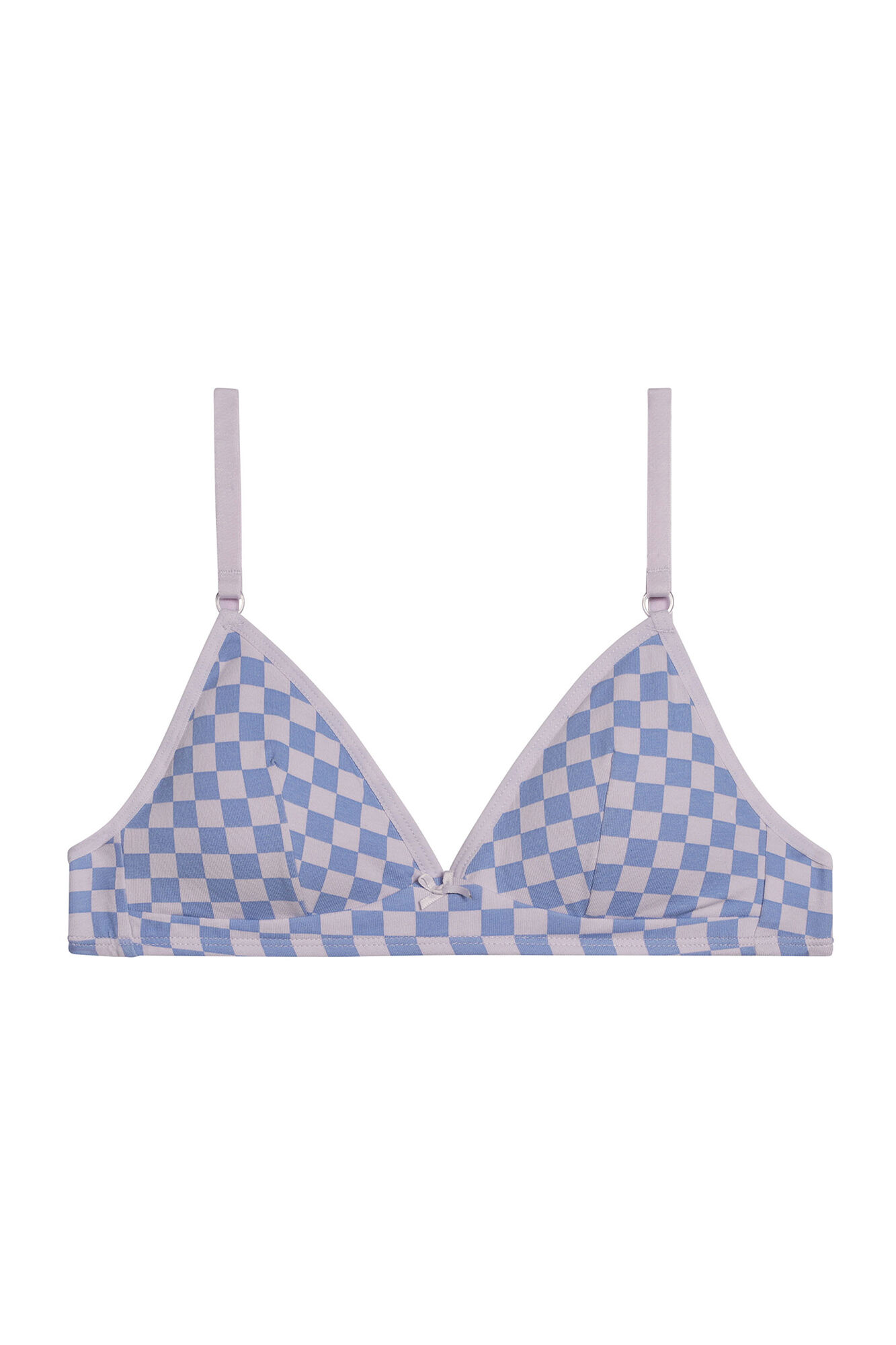 DIM Suti&atilde; triangular estampado para meninas sem aro e copas remov&iacute;veis