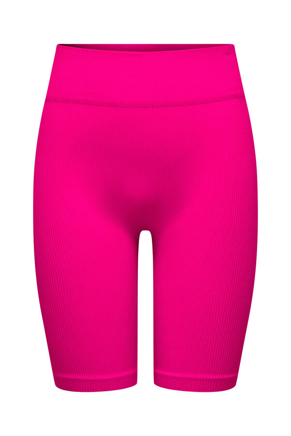 Only Play Malla ciclista tejido canal&eacute; rosa