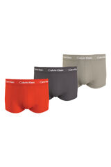 Calvin Klein Pack de 3 b&oacute;xers de tiro bajo - Cotton Stretch estampado