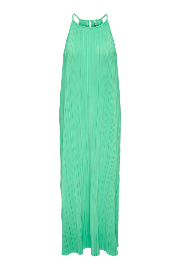 Only Maternity Vestido comprido maternity pesco&ccedil;o halter verde