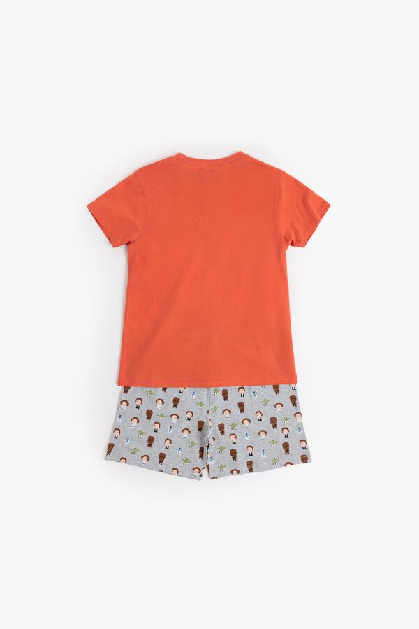 Admas Pijama curto pixel Star Wars vermelho