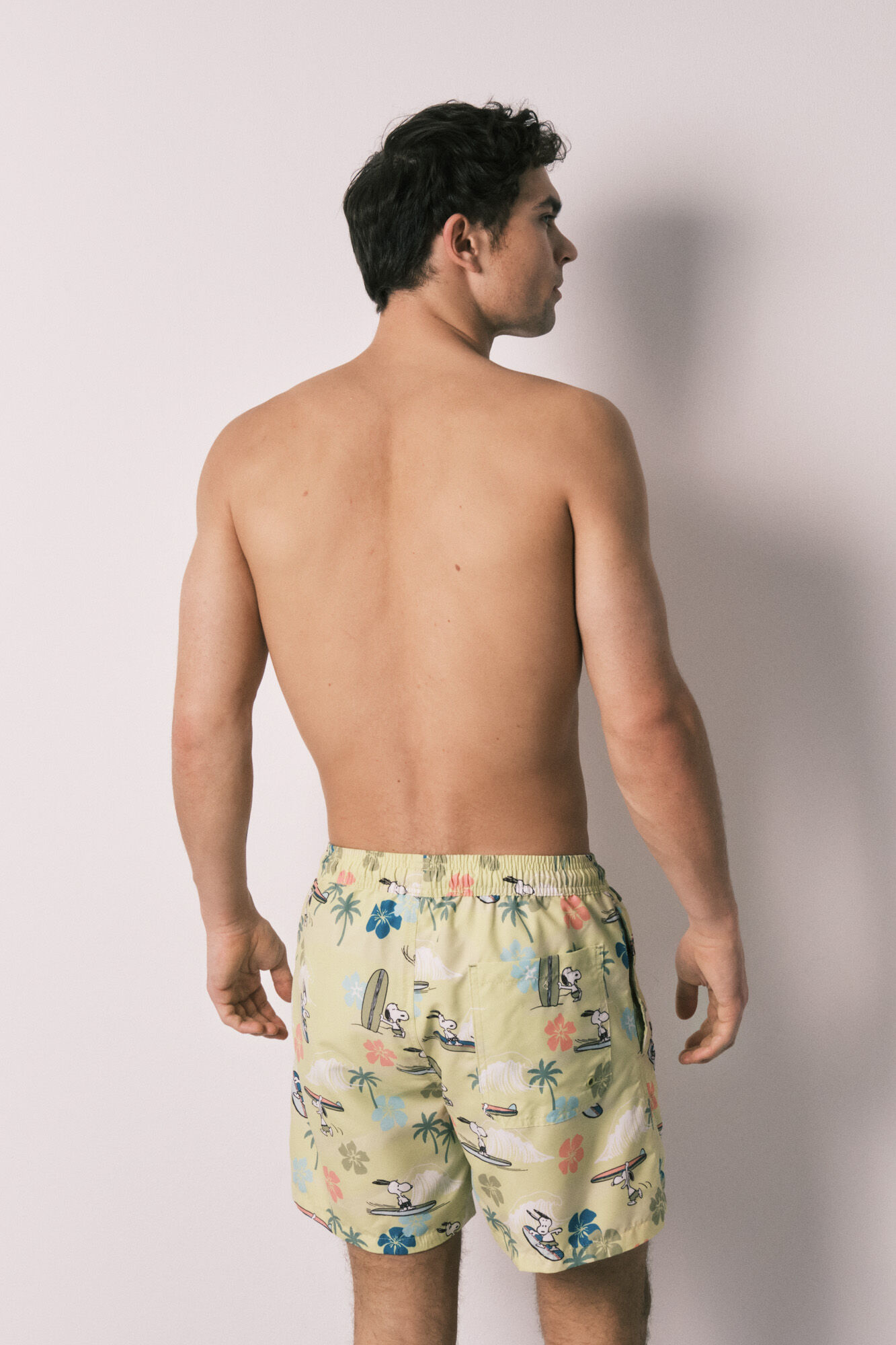 Women'secret Ba&ntilde;ador hombre estampado tropical Snoopy