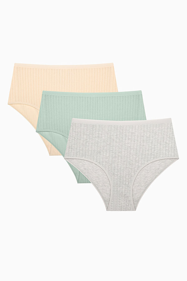 Penti Pack 3 bragas cl&aacute;sicas estampado