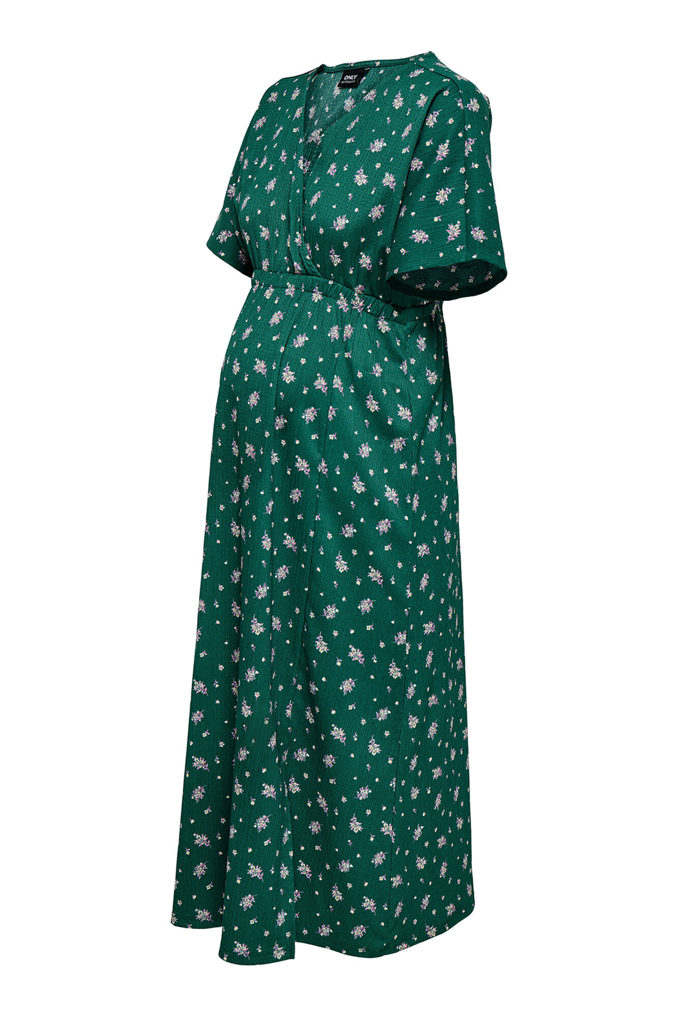 Only Maternity Vestido largo fluido manga corta maternity y lactancia