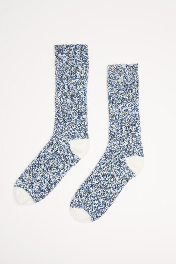 Women'secret Calcetines textura azul azul