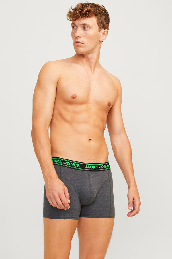 Jack & Jones Pack de 3 boxers curtos cinzento