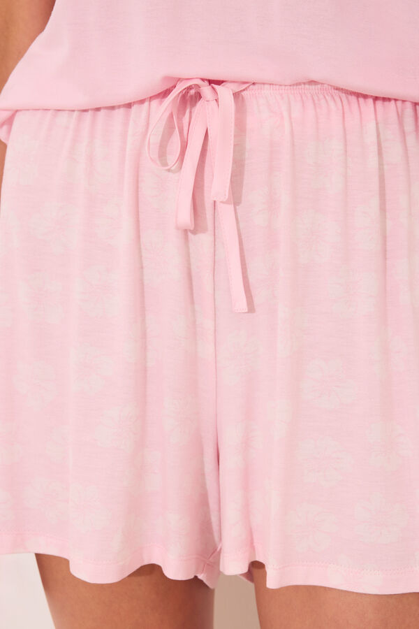 Women'secret Pijama curto rosa Lilo e Stitch rosa