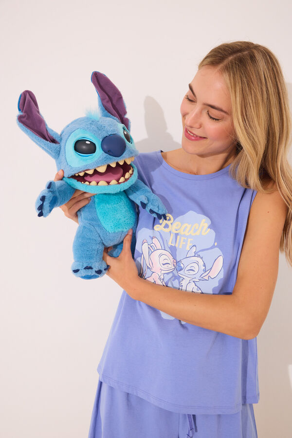 Women'secret Pijama curto azul Lilo & Stitch  azul