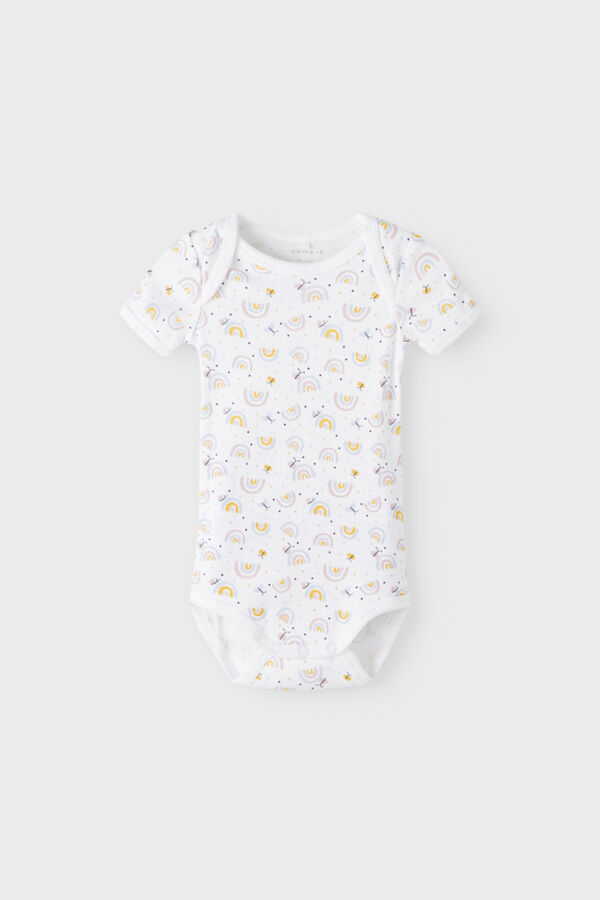 Name it Conjunto de 3 bodies beb&eacute; menina rosa