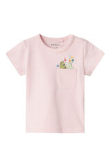 Name it Camiseta beb&eacute; ni&ntilde;a con detalle frontal rosa