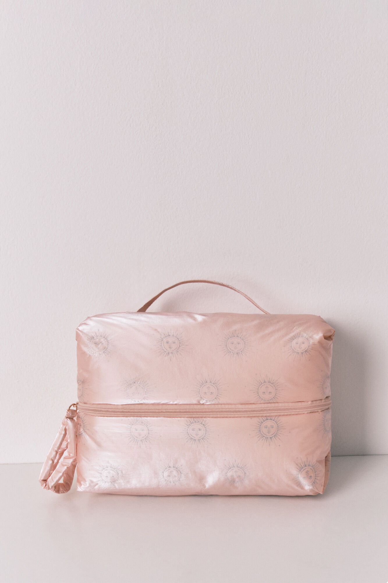 Women'secret Grande n&eacute;cessaire de cetim acolchoado rosa