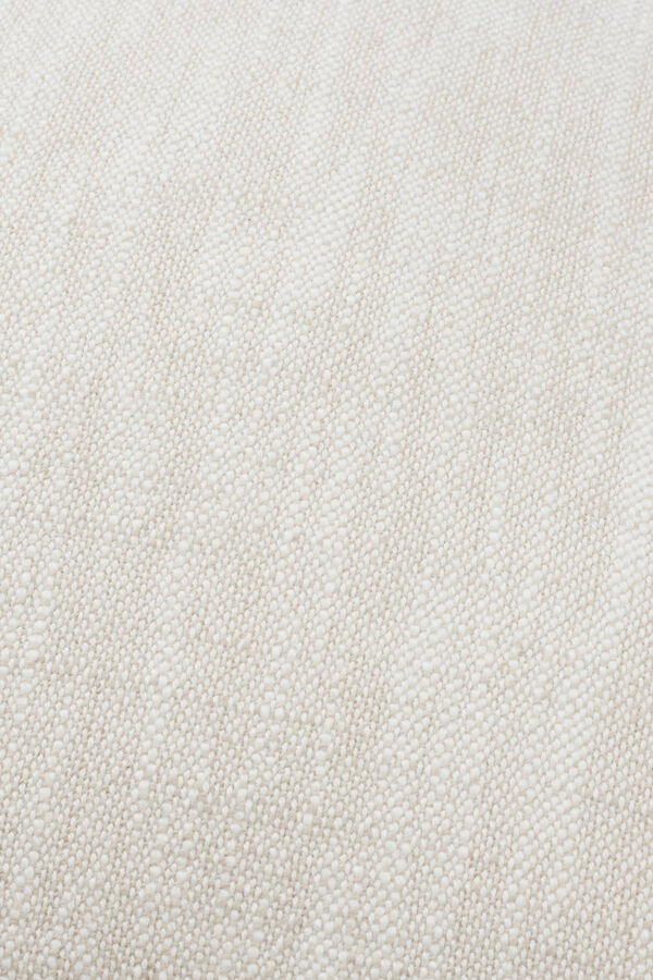 Textura Capa travesseiro algod&atilde;o efeito linho bege