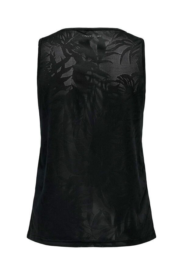 Only Play T-shirt al&ccedil;as tecido textura preto