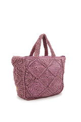 Abbacino Capazo playa trenzado cremallera morado/lila