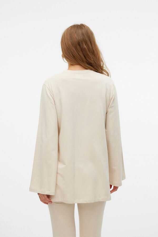 Mamalicious Sudadera de manga larga acampanada maternity y lactancia  gris