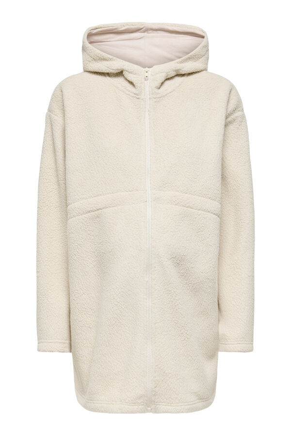Only Maternity Sweatshirt comprida de borrego maternidade castanho