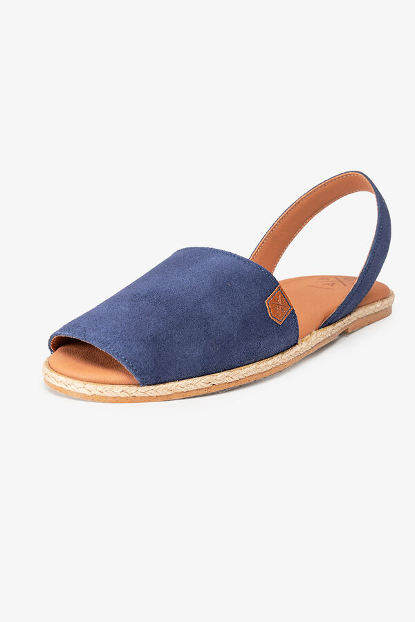 Popa Sandália estilo menorquina azul