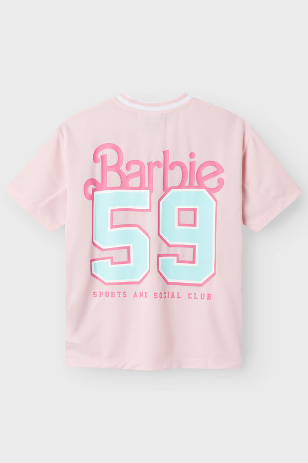 Name it Camiseta manga curta Barbie rosa