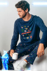 Admas Pijama hombre Alien Species Star Wars azul
