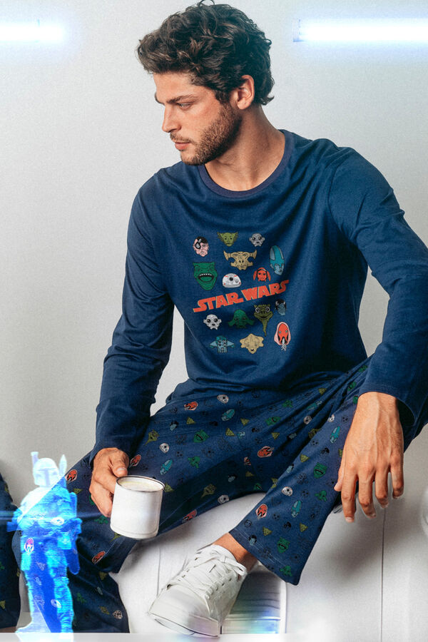Admas Pijama hombre Alien Species Star Wars azul