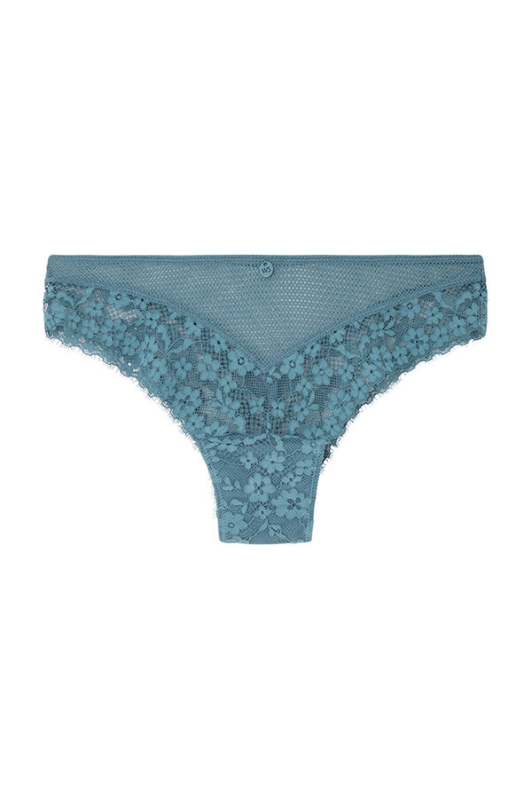 Women'secret Braga brasile&ntilde;a ancha encaje azul azul