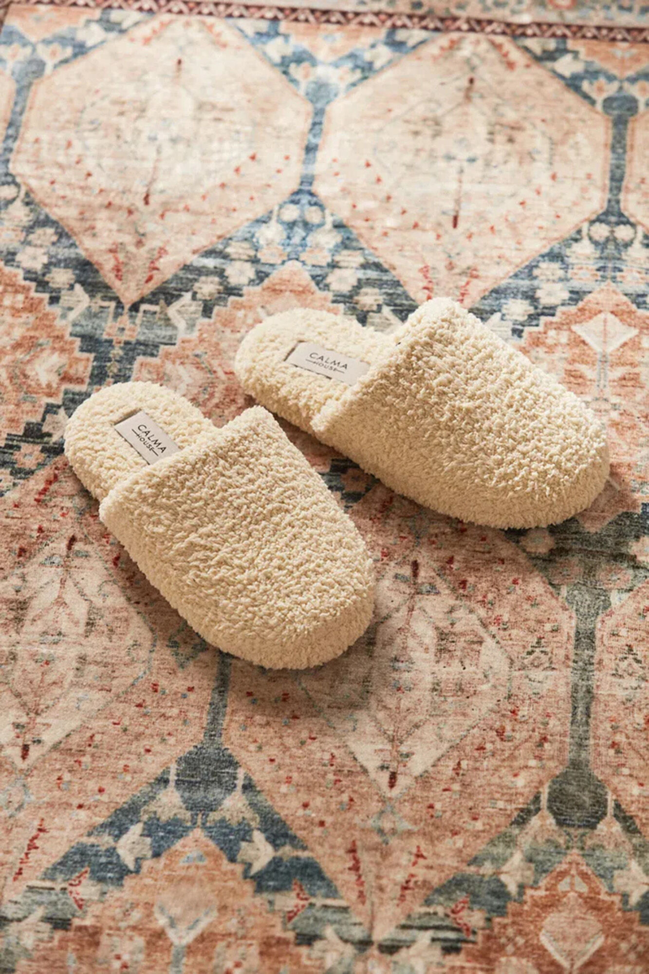 Calma House Chinelos da casa Ecru