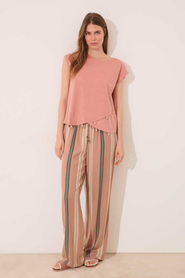 Women'secret T-shirt manga manga  vermelho