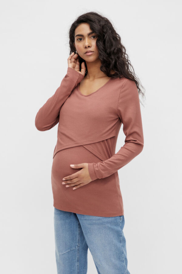 Mamalicious Camiseta lactancia maternity rojo