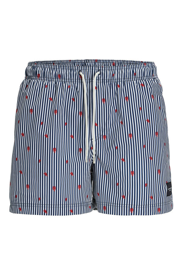 Jack & Jones Ba&ntilde;ador estampado azul