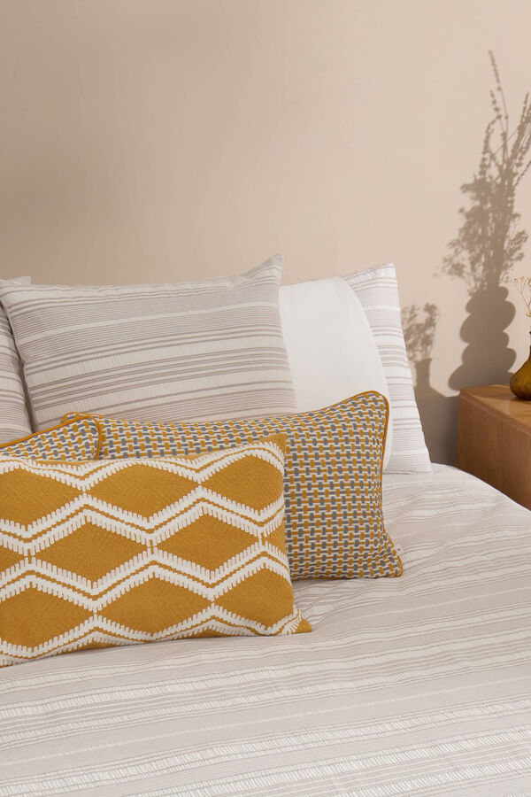 Textura Funda n&oacute;rdica seersucker algod&oacute;n percal. Cama 150-160cm. blanco