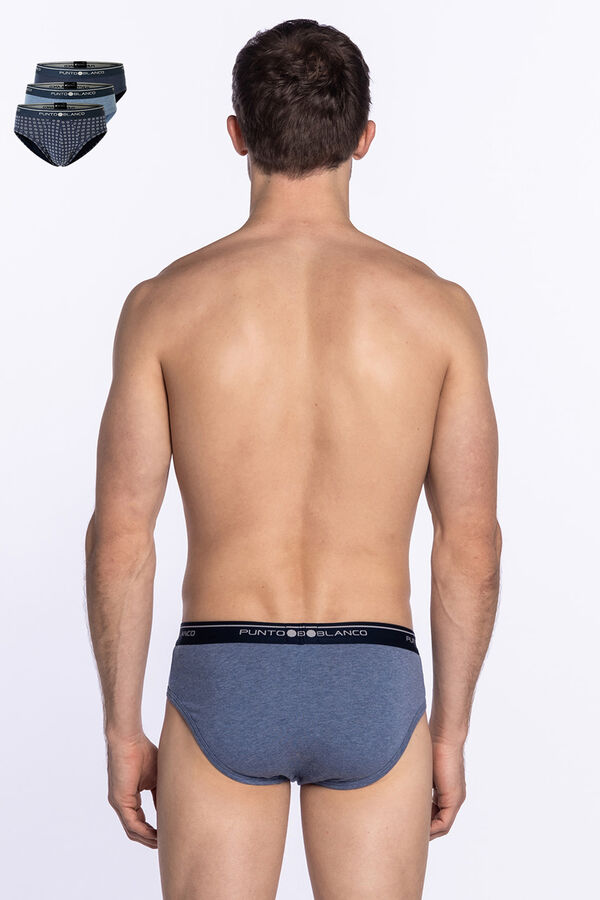 Punto Blanco Pack de 3 slips algod&oacute;n estampado