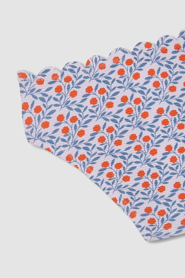 Gocco Braguita estampado ramas flor blanco blanco