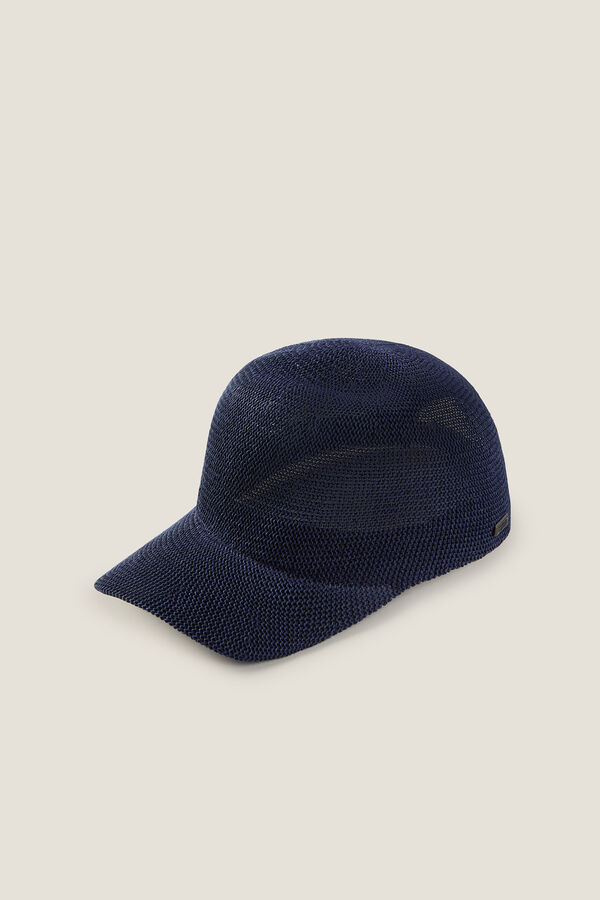 Textura Chap&eacute;u praia tipo bon&eacute; azul