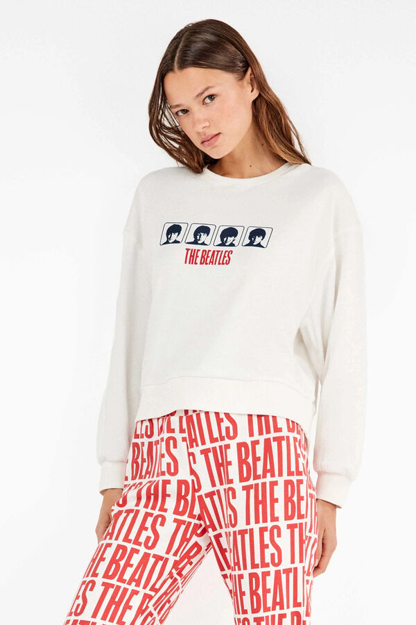 Gisela Conjunto pijama The Beatles punto interlock beige